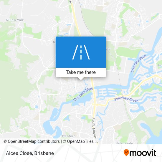 Alces Close map