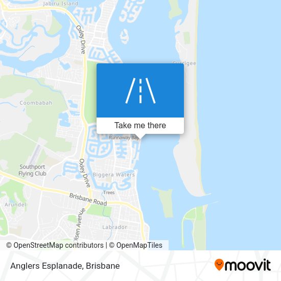 Anglers Esplanade map