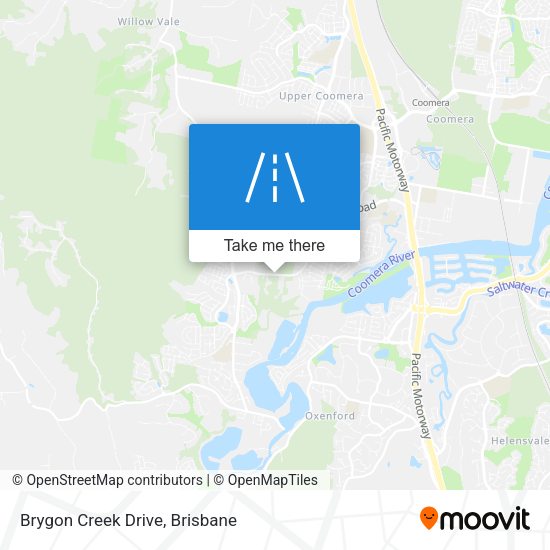 Brygon Creek Drive map