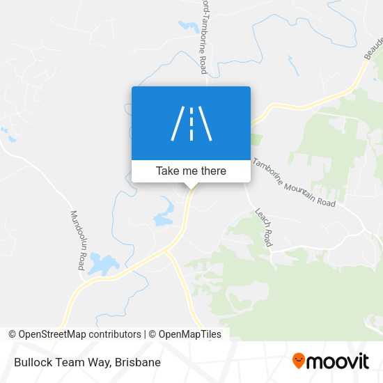 Bullock Team Way map