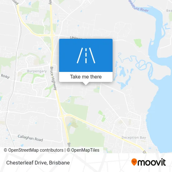 Mapa Chesterleaf Drive