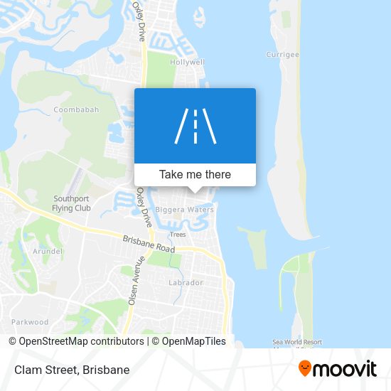 Clam Street map