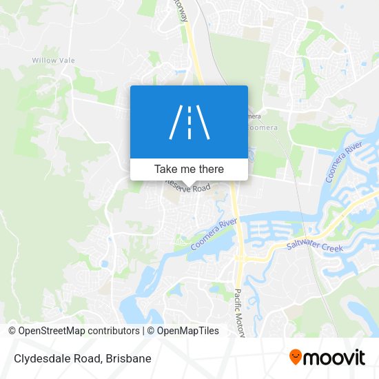 Clydesdale Road map