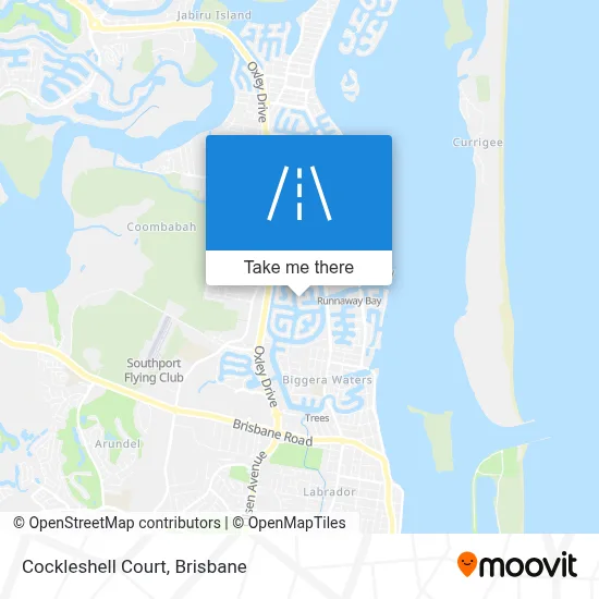 Mapa Cockleshell Court