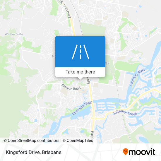 Kingsford Drive map