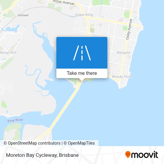 Moreton Bay Cycleway map