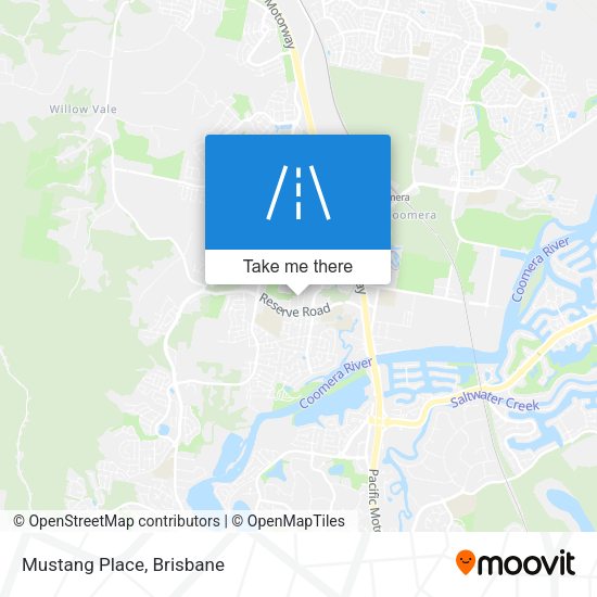 Mustang Place map
