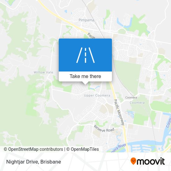 Nightjar Drive map