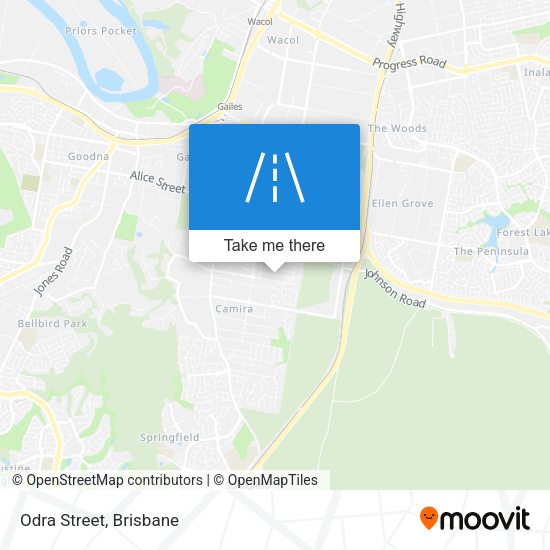Odra Street map
