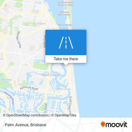 Palm Avenue map