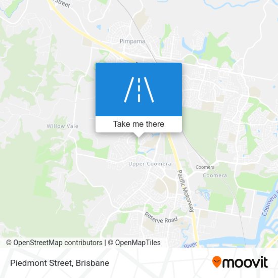 Piedmont Street map