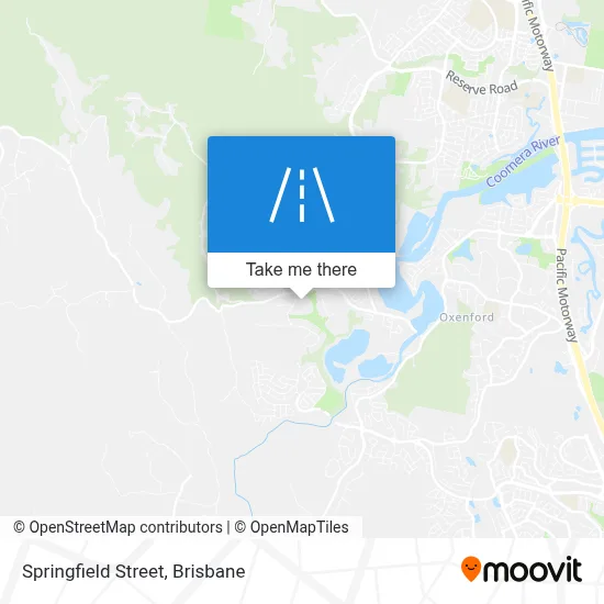 Mapa Springfield Street