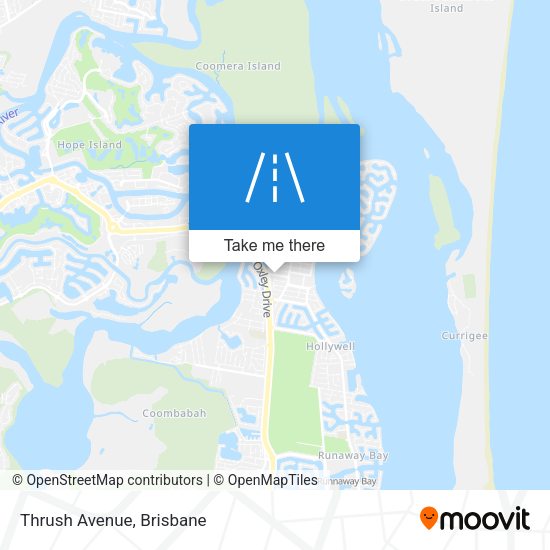 Thrush Avenue map