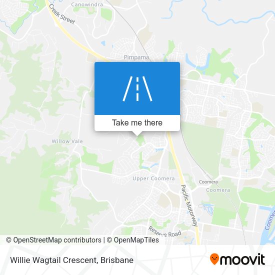 Willie Wagtail Crescent map
