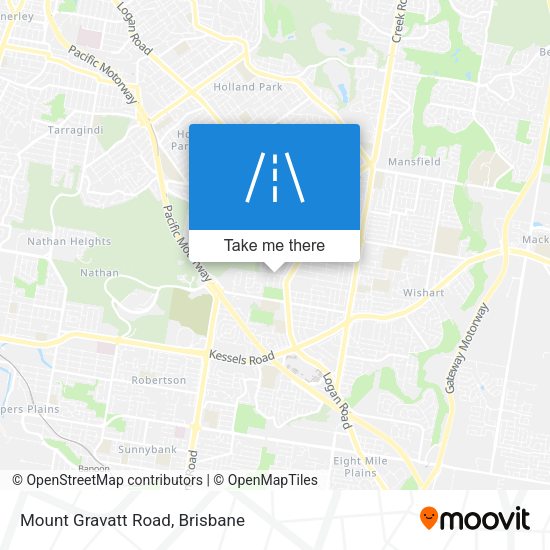 Mount Gravatt Road map