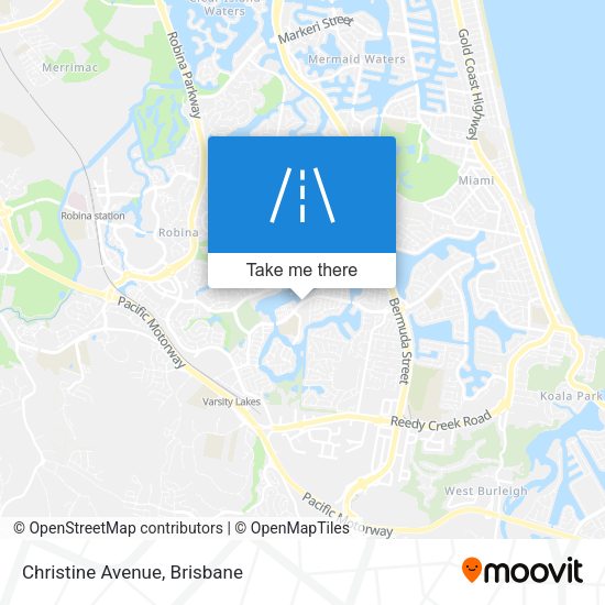 Christine Avenue map