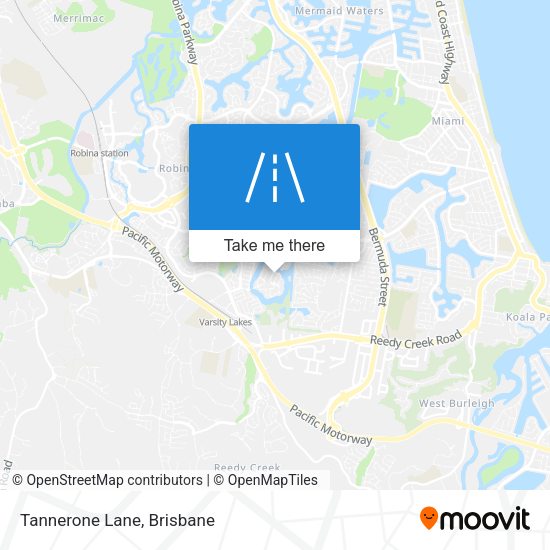 Tannerone Lane map