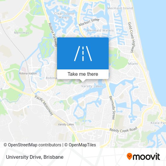 University Drive map
