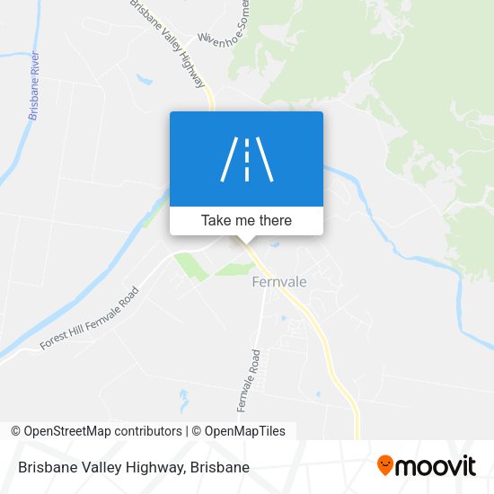 Brisbane Valley Highway map
