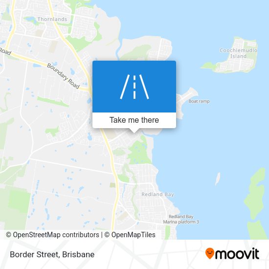 Border Street map