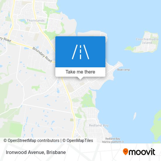 Ironwood Avenue map