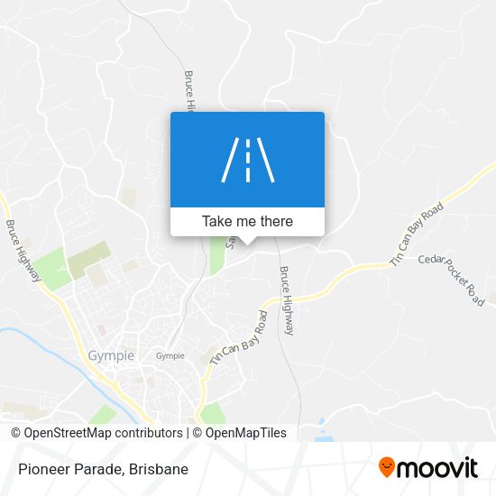 Pioneer Parade map