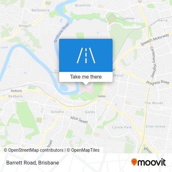 Barrett Road map