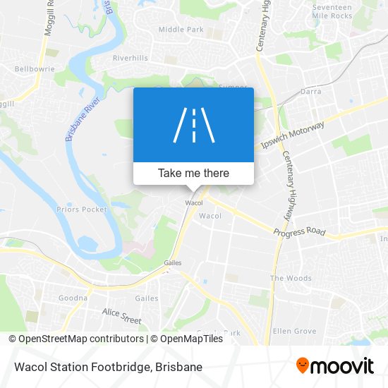 Mapa Wacol Station Footbridge