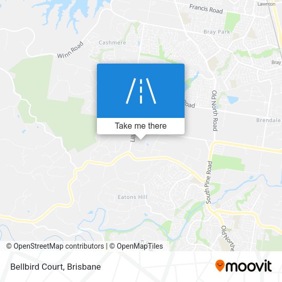 Bellbird Court map