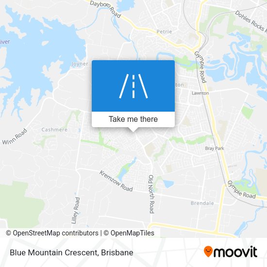 Blue Mountain Crescent map