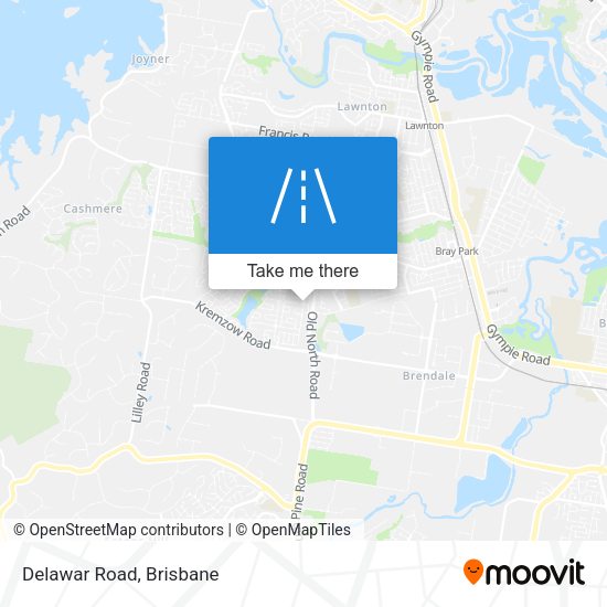 Delawar Road map