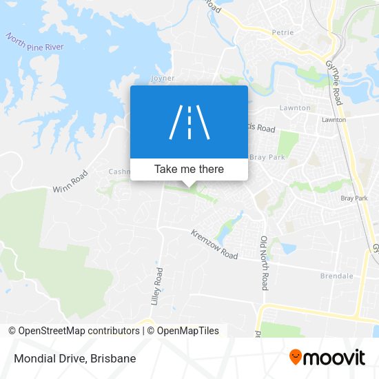Mondial Drive map