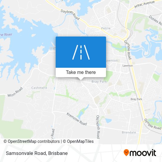 Samsonvale Road map
