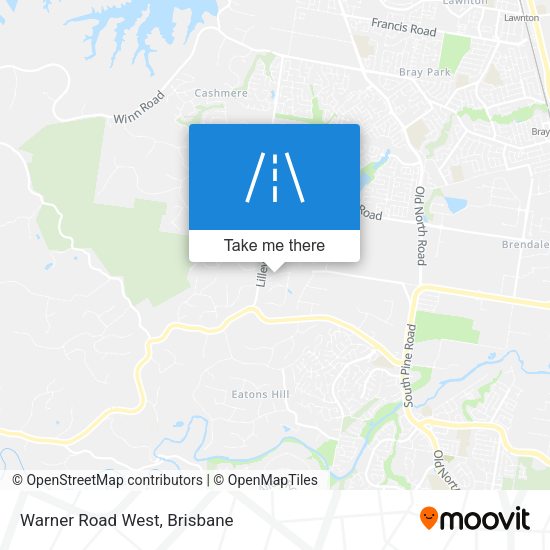 Warner Road West map