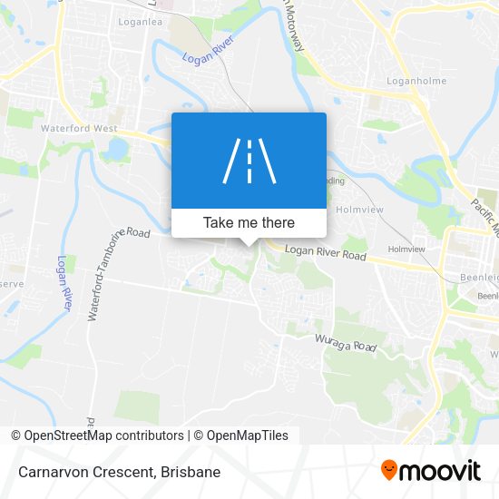 Carnarvon Crescent map