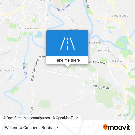 Willandra Crescent map