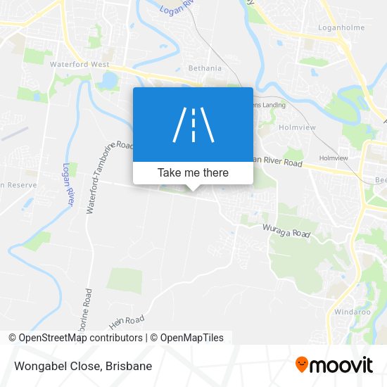 Wongabel Close map