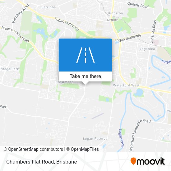 Chambers Flat Road map