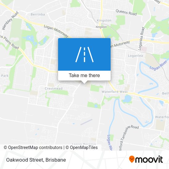 Oakwood Street map