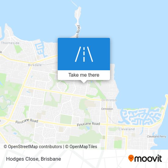 Hodges Close map