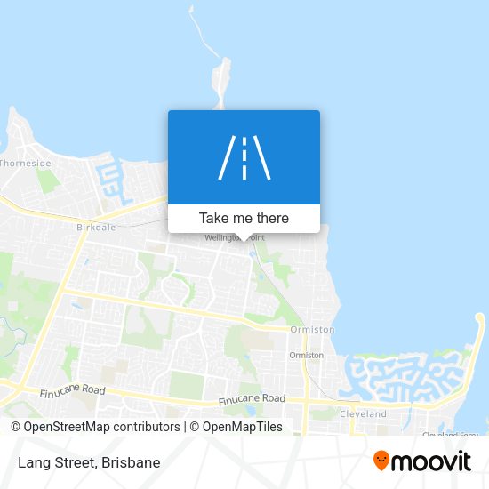 Lang Street map