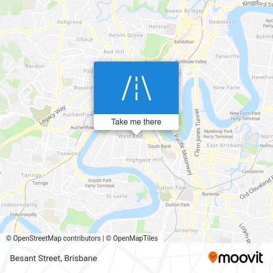 Besant Street map