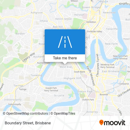 Boundary Street map