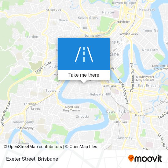 Exeter Street map