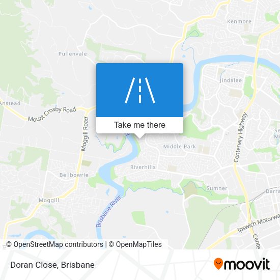 Doran Close map