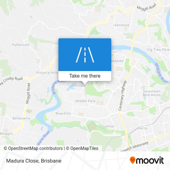 Madura Close map