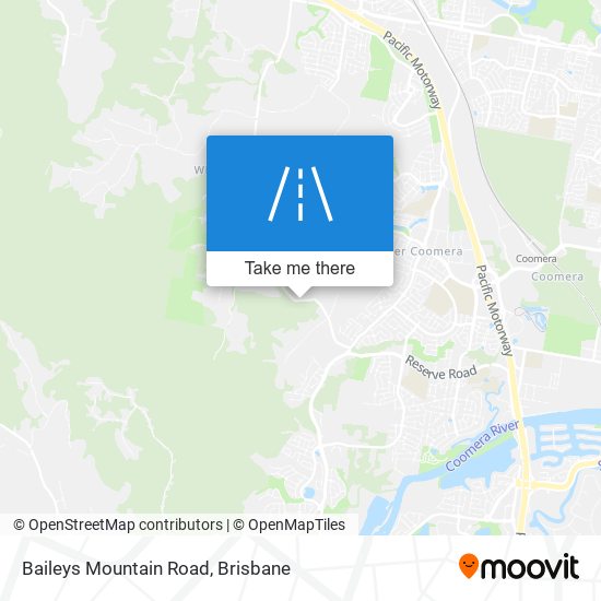 Baileys Mountain Road map