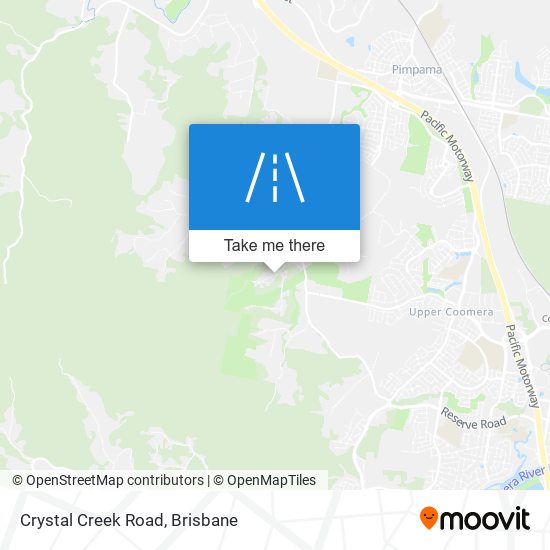 Crystal Creek Road map