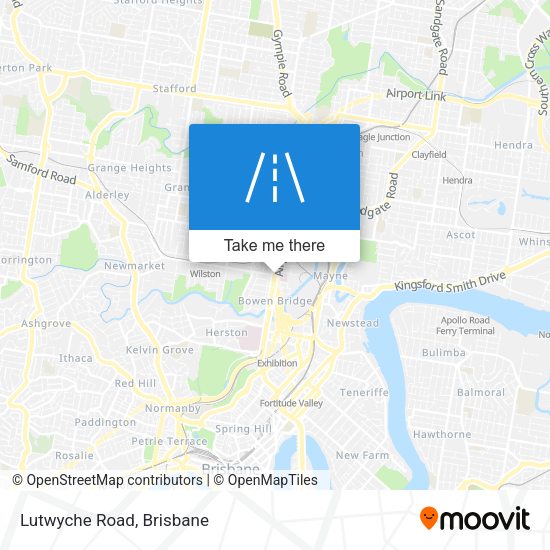 Lutwyche Road map