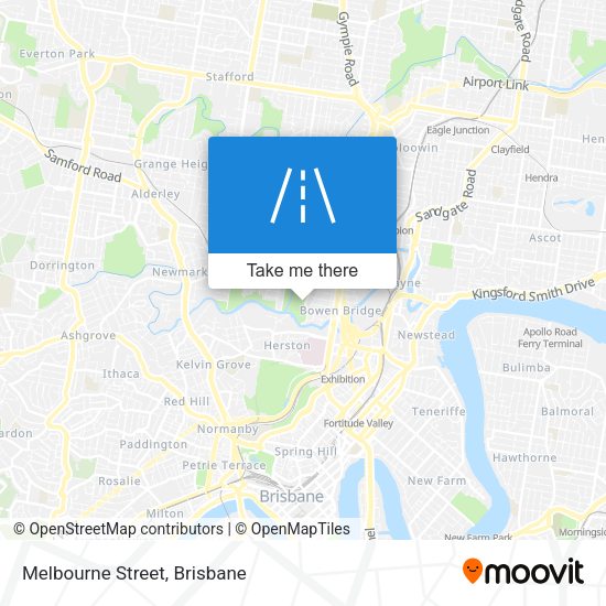 Melbourne Street map